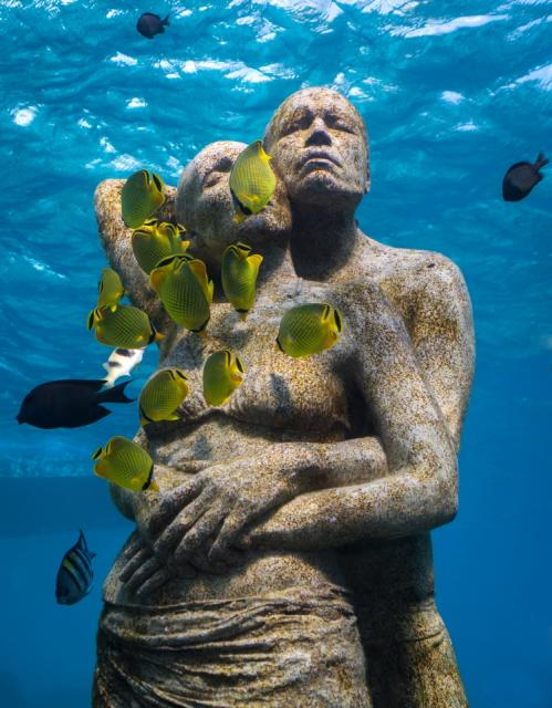 Underwater sculpture offers art for tourists and homes for coral - Global  Construction Review