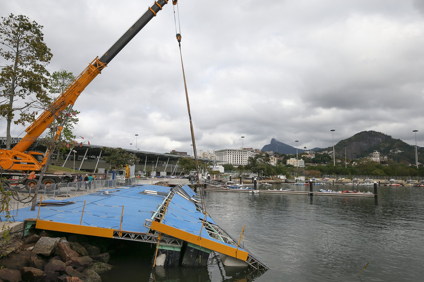 Sailing ramp collapses and village chief fired days before Olympics ...