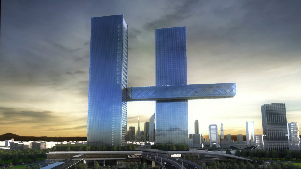 Dubai twin tower scheme with "world's largest cantilever" praised for
