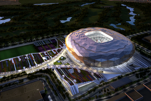 Qatar World Cup stadium to change colour throughout the day - Global ...
