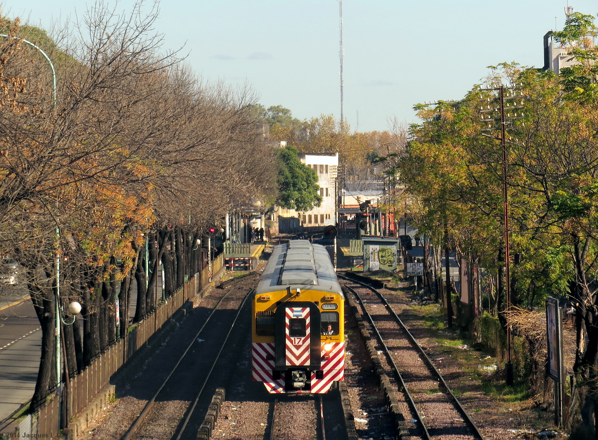 Train station Buenos Aires Midland railway, operated one meter