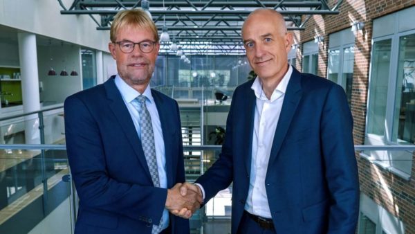 Jens Højgaard Christoffersen, right, will replace Lars-Peter Søbye, left, as group chief executive from 1 October (Courtesy of Cowi)