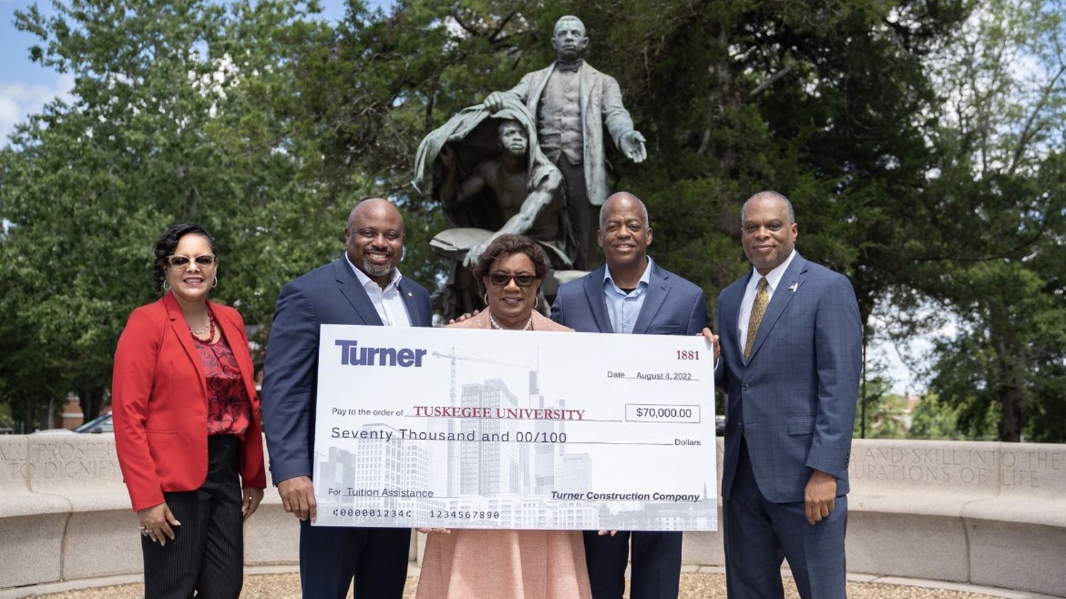 The cash will support students at the Historically Black university studying for degrees in construction, architecture and engineering (Courtesy of Tuskegee University)