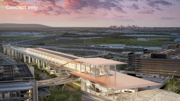 Melbourne Airport Rail’s concept design for the remodelled Sunshine Station