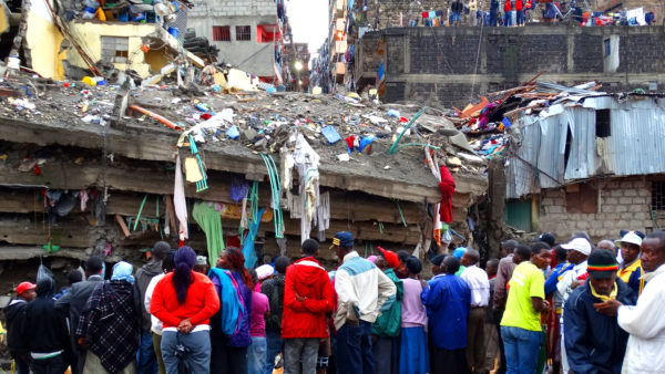 A building that collapsed in Nairobi, Kenya’s capital in 2016 (Elly Ongare/Dreamstime)