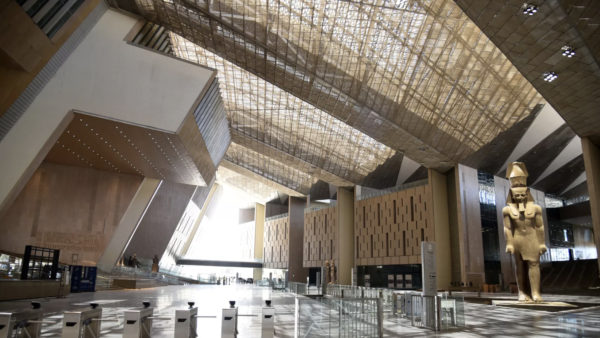 Interior of the Grand Egyptian Museum (Besix)