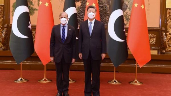 The two leaders meeting in Beijing’s Great Hall of the People (Photograph courtesy of the Office of the Prime Minister of Pakistan)