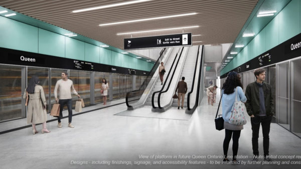 Ferrovial’s rendering of one of the future line’s stations