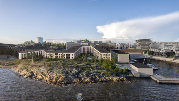 A render of Skanska’s residential building in Finland
