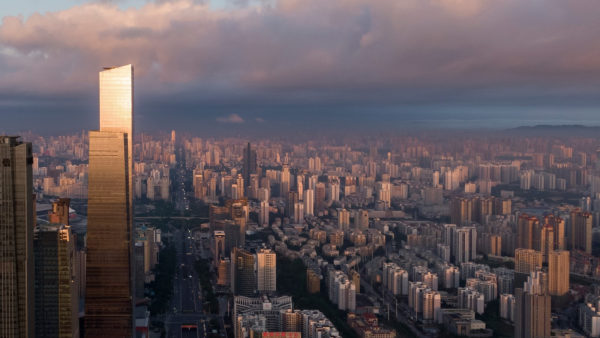 The Guangxi tower will be the centre of a new urban quarter in Nanning (Images courtesy of architects Goettsch Partners)