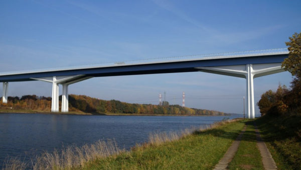 A visualisation of the A7 replacement bridge (DEGES)