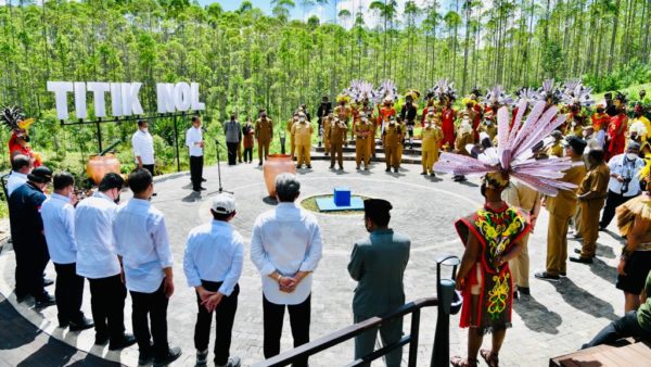 President Joko Widodo and the First Lady took a camping trip to the site of the future new capital, Nusantara, on 14 March this year, conducting a ceremony at the planned city’s “ground zero” (Presidential Secretariat Photo by Laily Rachev/Public domain)