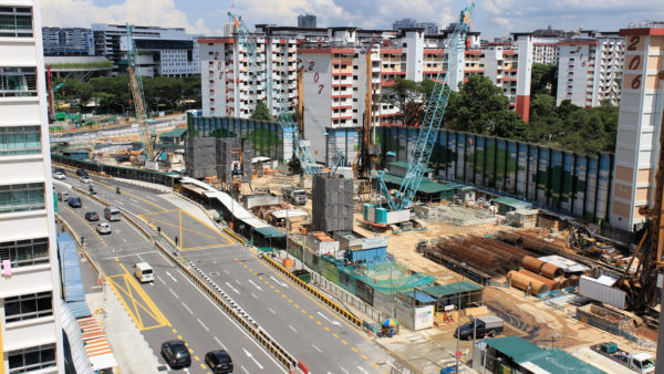 Construction work under way at the Teck Ghee station on another metro line (Seloloving/CC BY-SA 4.0)