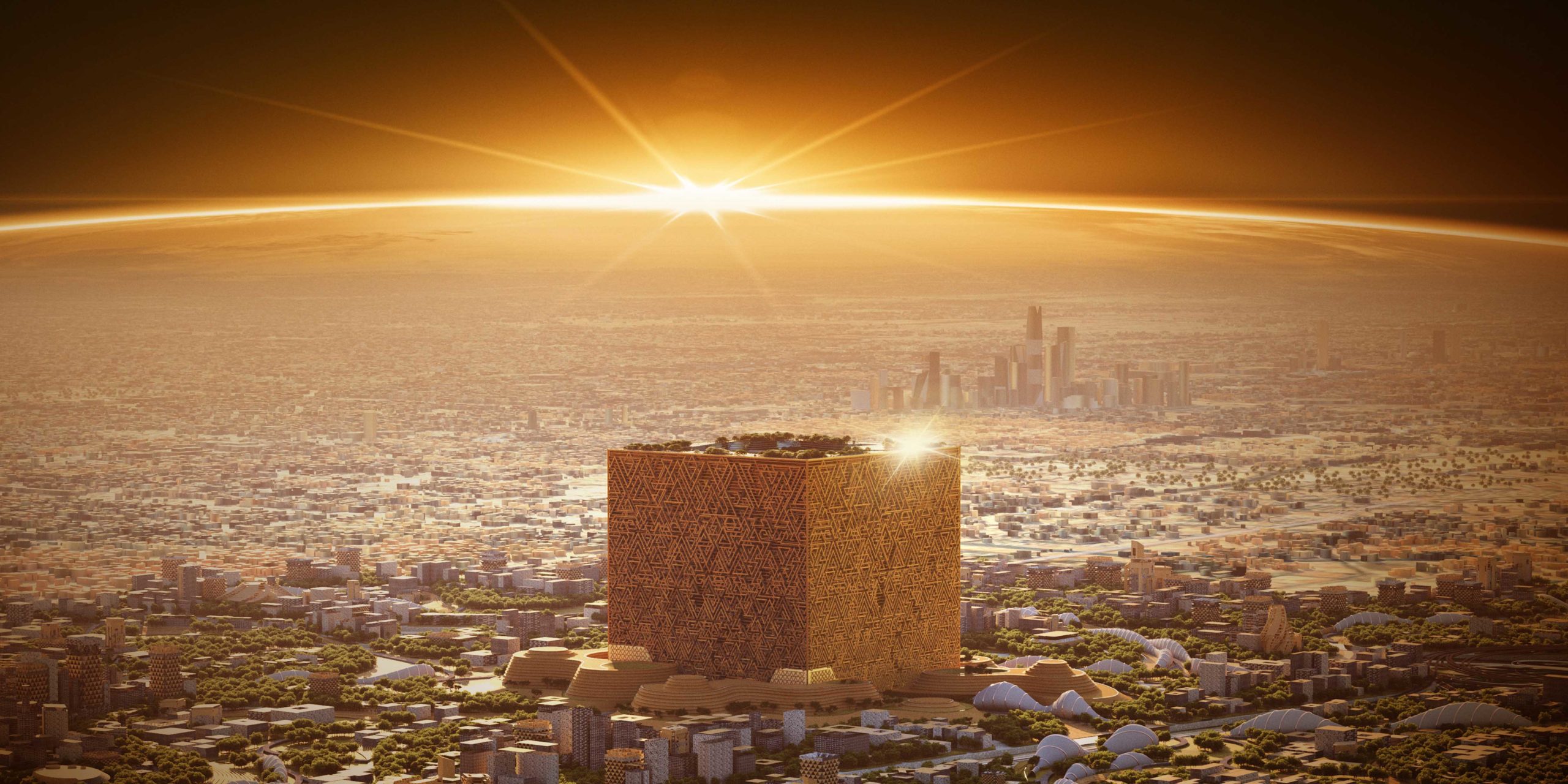 The cube will be the centrepiece of a vast new quarter (New Murabba Development Company)