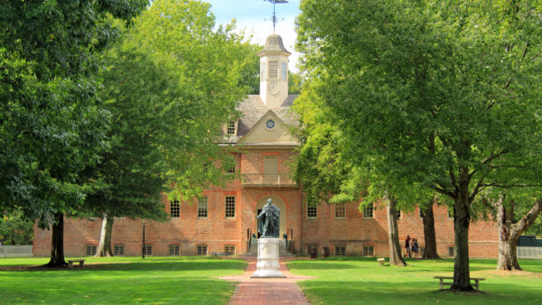 The College of William and Mary was established in the 17th century in Williamsburg, Virginia (Wilsilver77/Dreamstime)