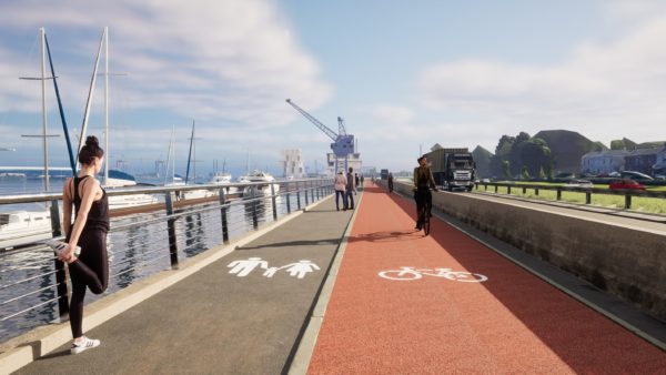 The plan includes Ireland’s biggest container terminal and a new access road with pedestrian and cycle paths (Courtesy of Dublin Port Company)