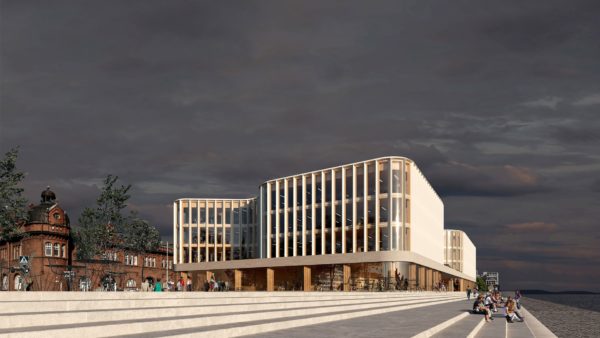The “Katajanokan Laituri” building will have a load-bearing column and beam frame made from 1,600 cubic metres of laminated veneer lumber (Courtesy of the project’s developer, Varma)