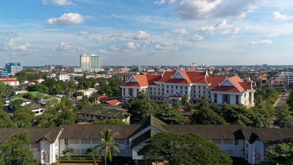 The line would link Vientiane (pictured), the capital of Laos, to the central Vietnamese port of Vung Ang (Jakub Hałun/CC BY-SA 4.0)