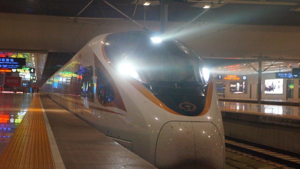 The Fuxing design, seen here in Shanghai’s Hongqiao station, began operation on the Beijing–Shanghai line in June 2017 (MNXANL/Dreamstime)