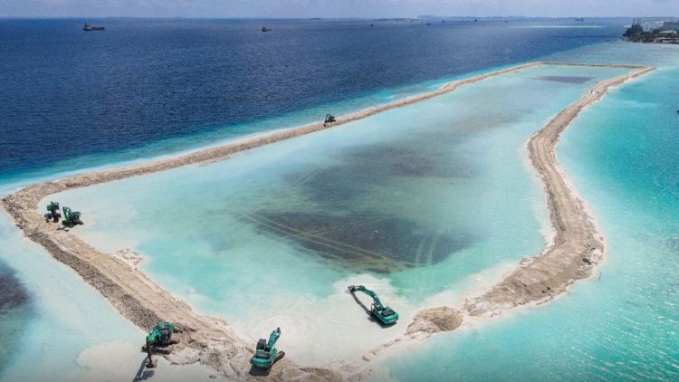 China Harbour begins work on 150ha artificial island in the Maldives