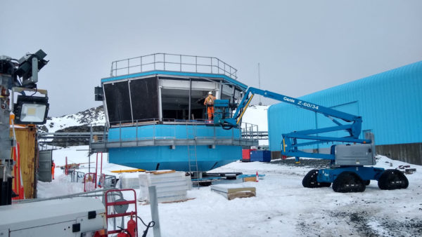 A new octagonal operations tower will give 360-degree views of the runway, wharf and station buildings at the station (Photographs by Christopher Robert Lloyd)