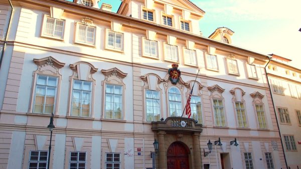 The US embassy in Prague, where Montage carried out security work (VitVit/CC BY-SA 3.0)