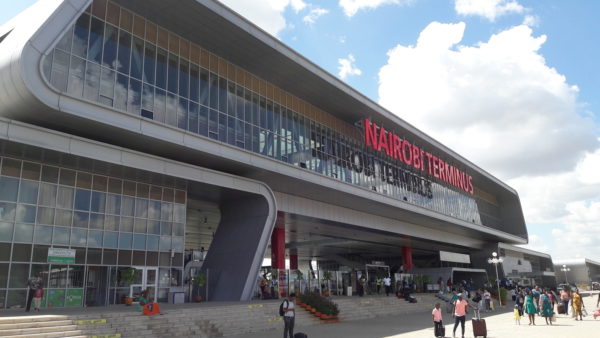 Nairobi station, part of Kenya’s new standard gauge railway. Last year, Kenya’s government said it would ask for an extra 30 years to repay China the $5bn it borrowed (Macabe5387/CC BY-SA 4.0)