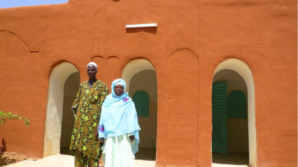 A Nubian vault house. First used in ancient Egypt, the technique involves stacking sun-dried mud blocks on a rock foundation to build a vaulted internal roof that supports itself, providing cool, elegantly domed interior spaces (Courtesy of the Nubia Vault Association)