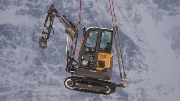 The machine is being used on a €102m project to build a new summit station at The Schilthorn and to replace one of the longest and steepest cable car routes in the world (Photographs courtesy of Volvo Construction Equipment)