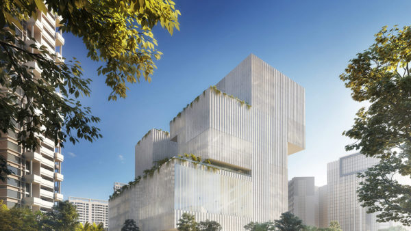 Coldefy and East China Architects’ rendering of its stacked box design