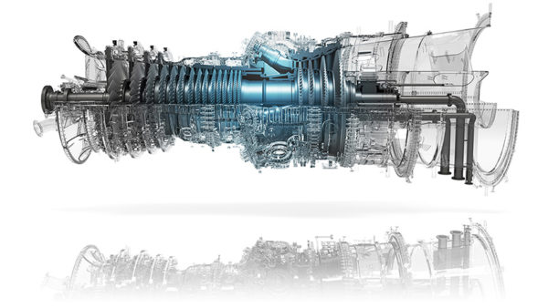 Mitsubishi Heavy Industry’s image of its hydrogen gas turbine