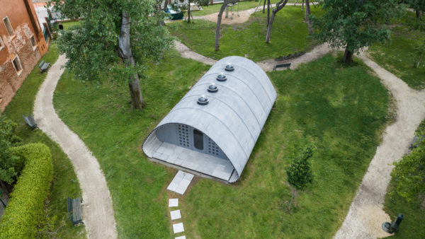 The concrete structure has four skylights in place of windows (Chiara Becattini/Holcim)