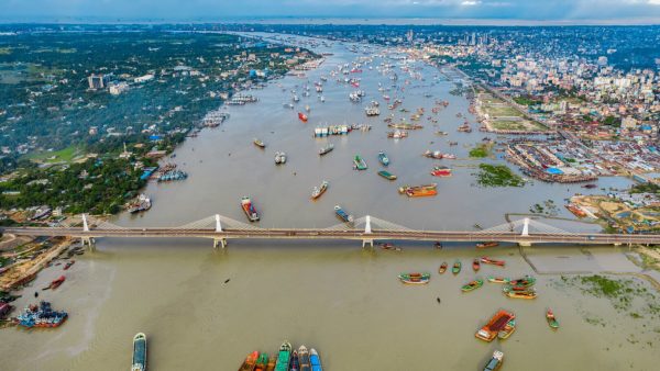 The tunnel passes beneath the River Karnaphuli (Abdulmominbd/CC BY-SA 4.0)