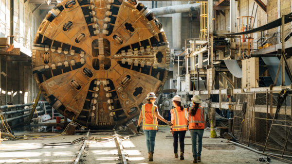 Contractors excavated 5,795 feet (1,766m) of twin, 21-foot-diameter tunnels using a Herrenknecht Tunnel Boring Machine (Courtesy of Skanska)