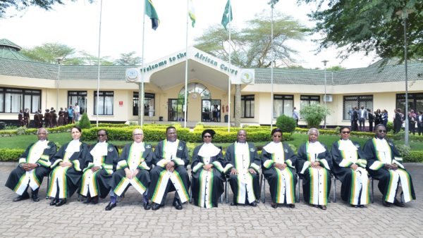 The African Court’s judges in front of its present home (African Court on Human and People’s Rights)