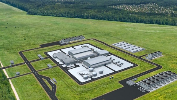 NuScale’s rendering of a future VOYGR SMR plant