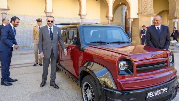 Moroccan car maker NamX recently showed its first hydrogen vehicle to King Mohammed VI (Moroccan Ministry of Industry and Commerce)