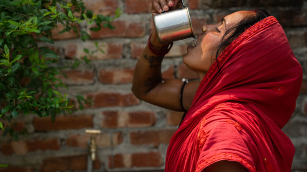 The first task was to map pipework to serve 15,000 people in rural wards with no existing service (©WaterAid/Nishant Gurung)