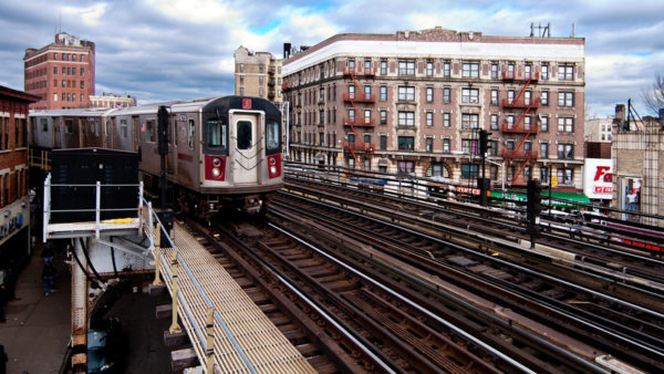 A New York subway train in the Bronx (Paul Hakimata/Dreamstime)