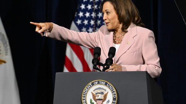 US vice president Kamala Harris said the prevailing-wage rule change could see workers getting “thousands of dollars” more a year. She is pictured here speaking at an event in Baltimore, prior to the wage rule change, on 14 July 2023 (Maryland GovPics/CC BY 2.0)