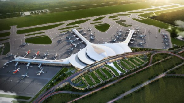 South Korean firm Heerim Architects and Planners designed Long Thanh’s passenger terminal (Heerim)