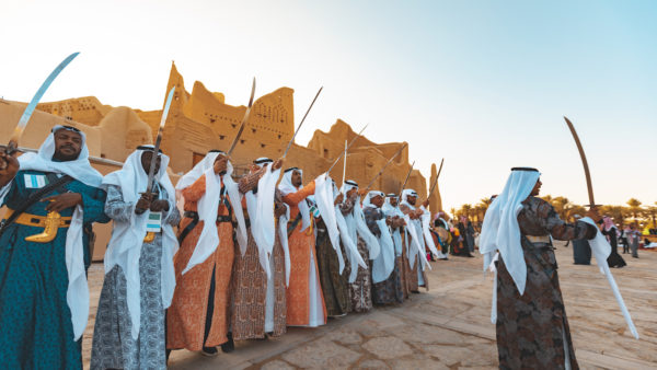 A scene from the royal inauguration of the Diriyah Gate giga project (Courtesy of the Diriyah Gate Development Authority)