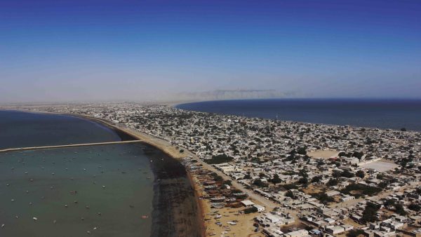Gwadar port city is at the southern end of the China-Pakistan Economic Corridor in Pakistan (Shayhaq Baloch/CC BY-SA 4.0 DEED)