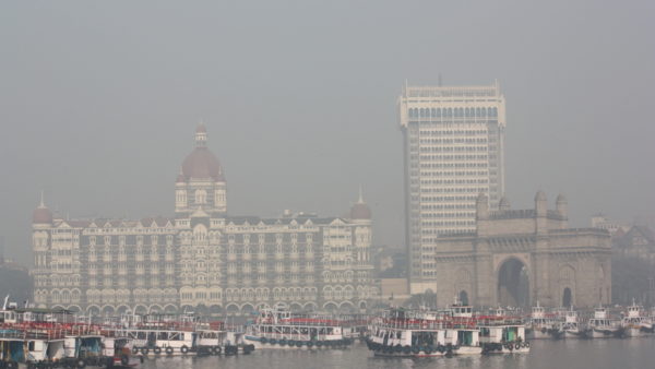 Mumbai’s Taj Mahal Palace hotel, fading in the smog (Tonicstudio/Dreamstime)