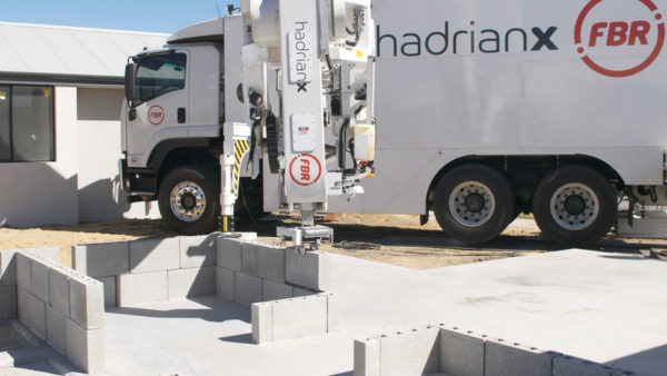 FBR’s image of its Hadrian X bricklaying robot