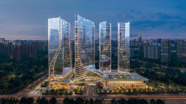 UNStudio designs multi-tower complex at Hangzhou Olympic site