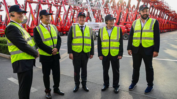 State governor Samuel Garcia (centre) tweeted this picture of his “work tour of Asia” (The Governor of Nuevo León)