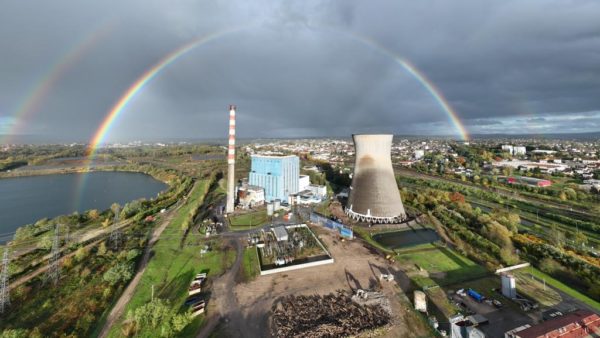 Two explosions brought down the chimney stack and the cooling tower in seconds (Images courtesy of RVA Group)