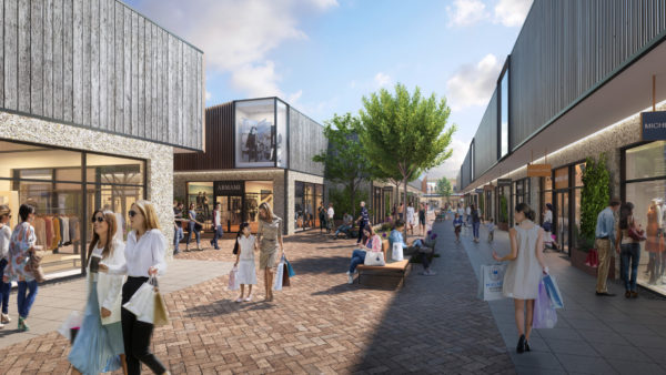 The village will have 3.8 million people within a 90-minute drive, including the populations of Malmö and Copenhagen in Denmark (Render courtesy of Rioja Estates)