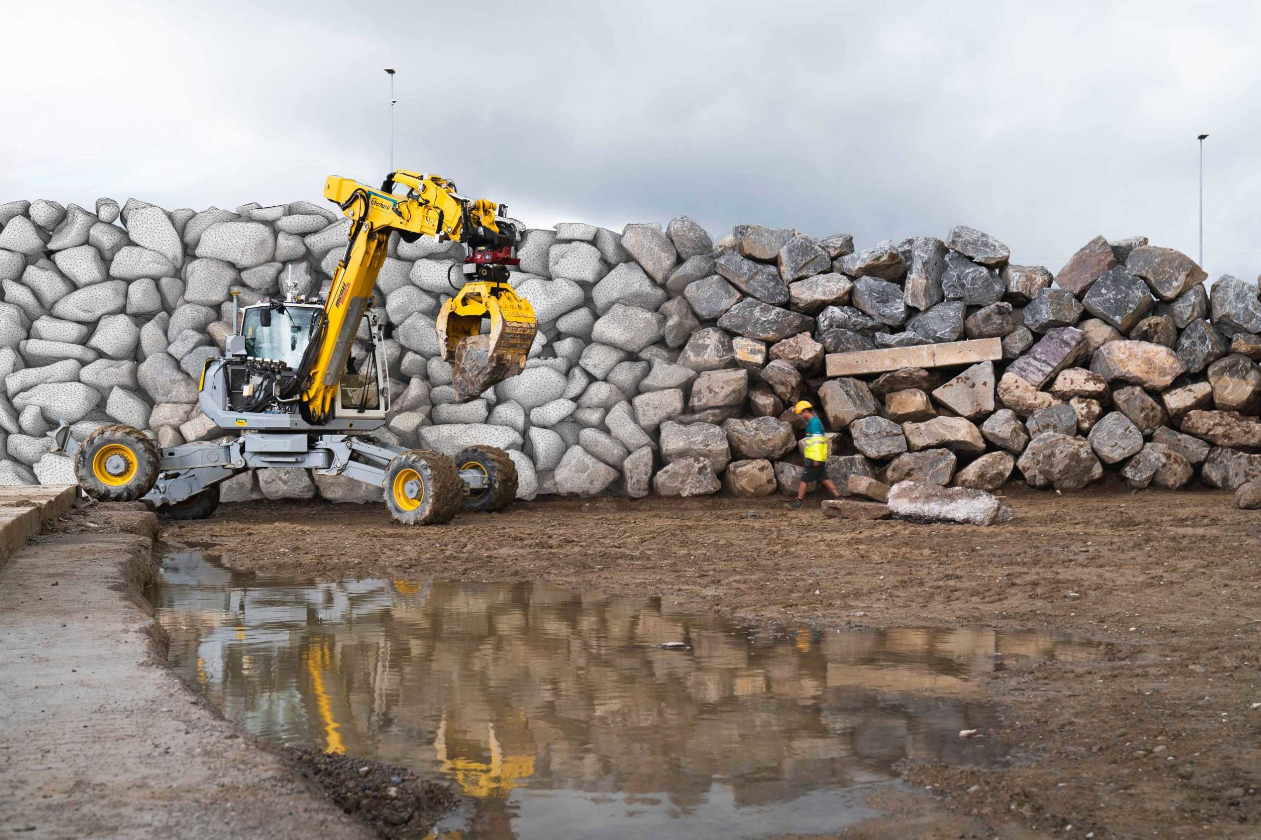 Robot dry stone walls